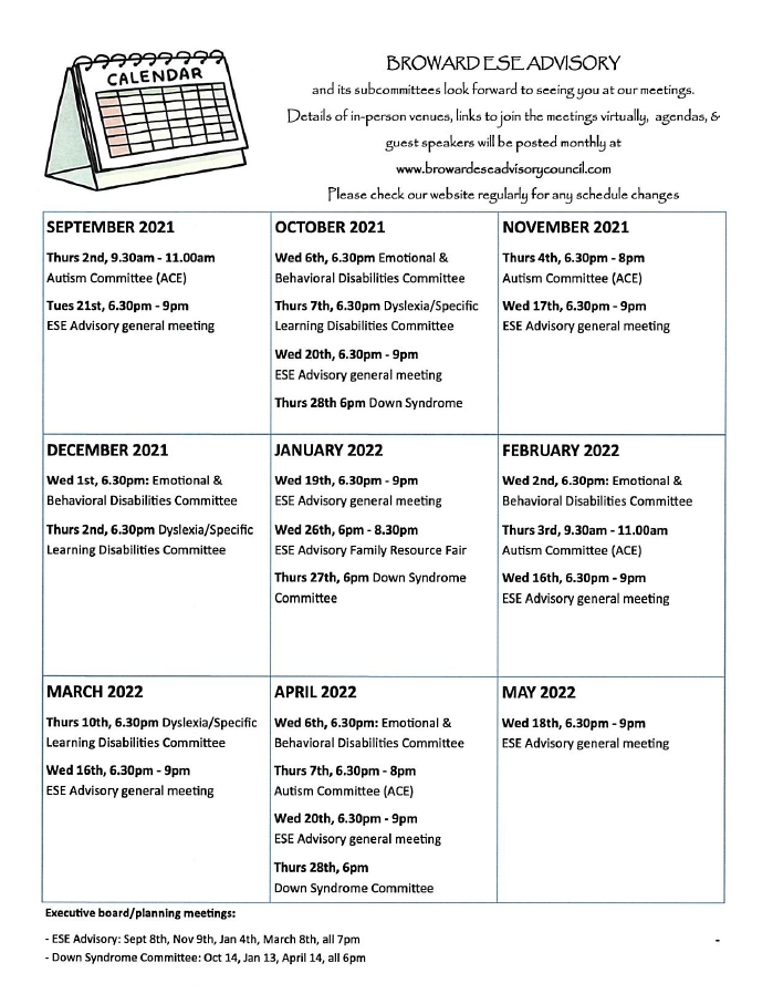 page 2 of calendar